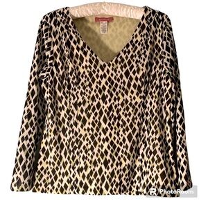 AK Anne Klein size small printed top